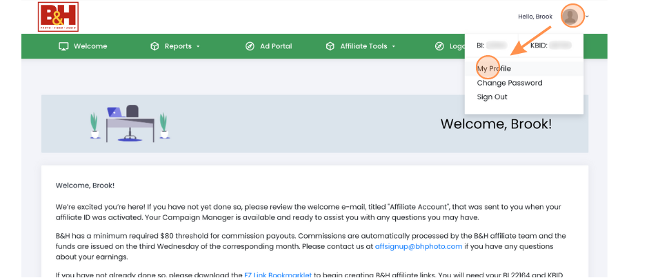 B&H - Adding your credentials.png